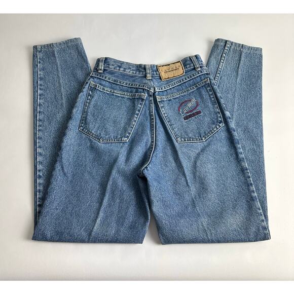 Vintage Lawman Jeans Size 7 27x32 Western Cowgirl Rodeo Button Fly Tapered Mom - Picture 8 of 15